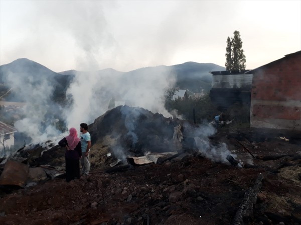 Koyulhisar'da Yangın