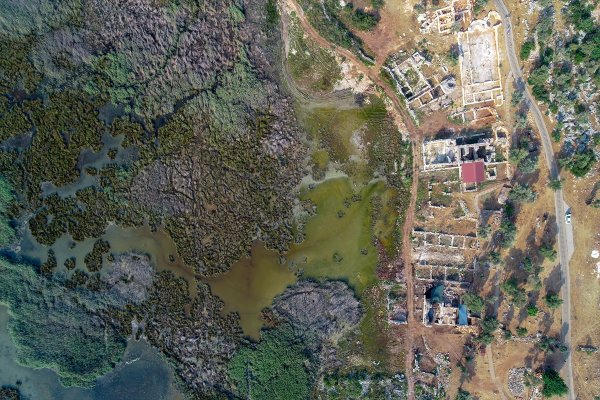 Bronz Tellerle Dikilmiş 