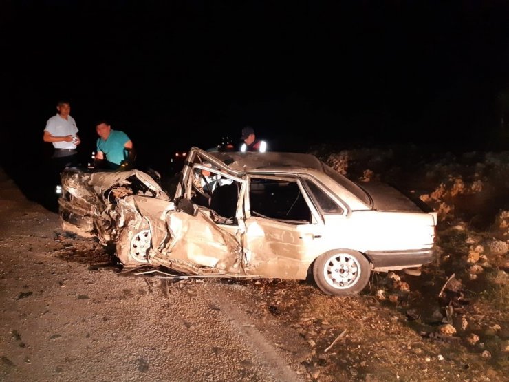 Erdemli Ayrancı Yolunda Trafik Kazası