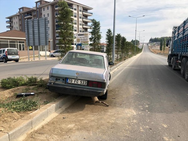 Karaman'da Trafik Kazası: 1 Yaralı