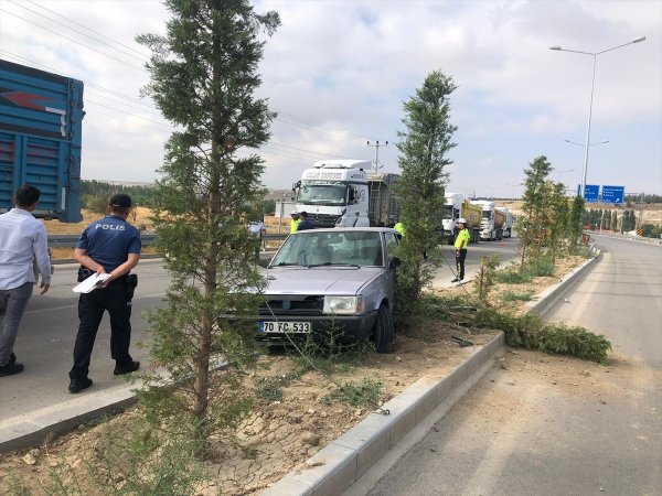 Karaman'da Trafik Kazası: 1 Yaralı