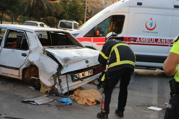 Hurdaya Dönen Araçtan Sağ Kurtuldular