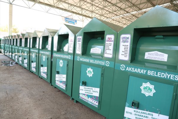 Aksaray Belediyesinden Giysi Kumbarası Projesi