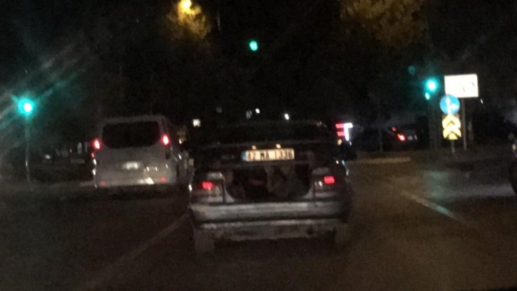 Konya'da Gecenin Çılgınları Trafikte