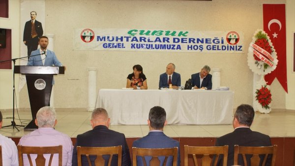 Çubuk Muhtarlar Derneğinde Genel Kurul