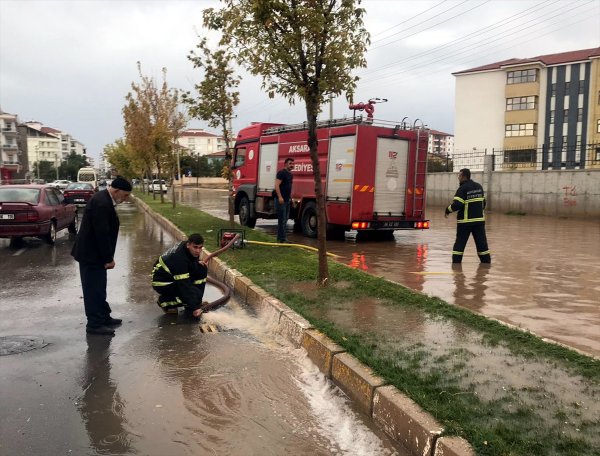 Aksaray'da Sağanak