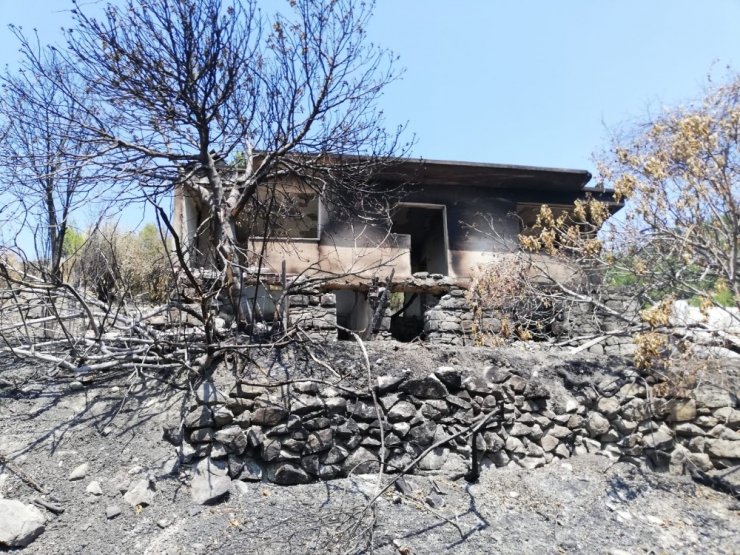 Manavgat’ta Evleri Yanan Aileye, Antalya Valiliğinden Destek