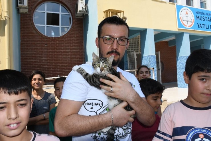 Şanslı Kedi Öğrenciler Ve Öğretmenler Sayesinde Yürümeye Başladı
