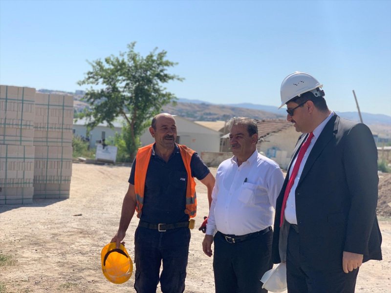 Kahramankazan'da Hastane İnşaatına Ziyaret