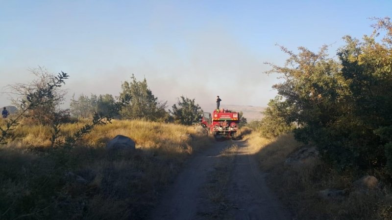 Aksaray’da Hasan Dağı’nda Yangın Paniği