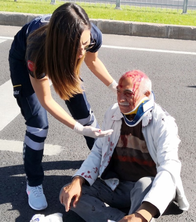 Kazada Yaralanan Yaşlı Adam Polise Bisikletini Sordu