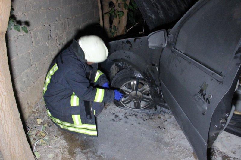 Erken Fark Edilen Yangın, Otomobilin Tamamen Yanmasını Engelledi