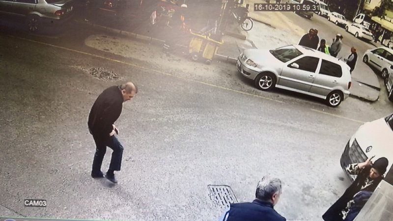 Aksaray’da 2 Kişinin Yaralandığı Silahlı Kavga Güvenlik Kamerasında