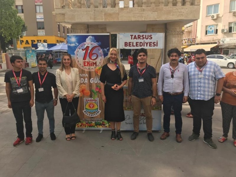 Tarsus Belediyesi Sağlık İşleri Müdürlüğü, Dünya Gıda Gününde Stant Açtı
