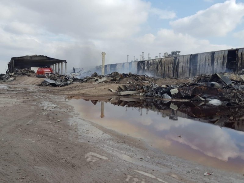 Konya’daki Fabrika Yangının Çıkış Anı Güvenlik Kamerasında