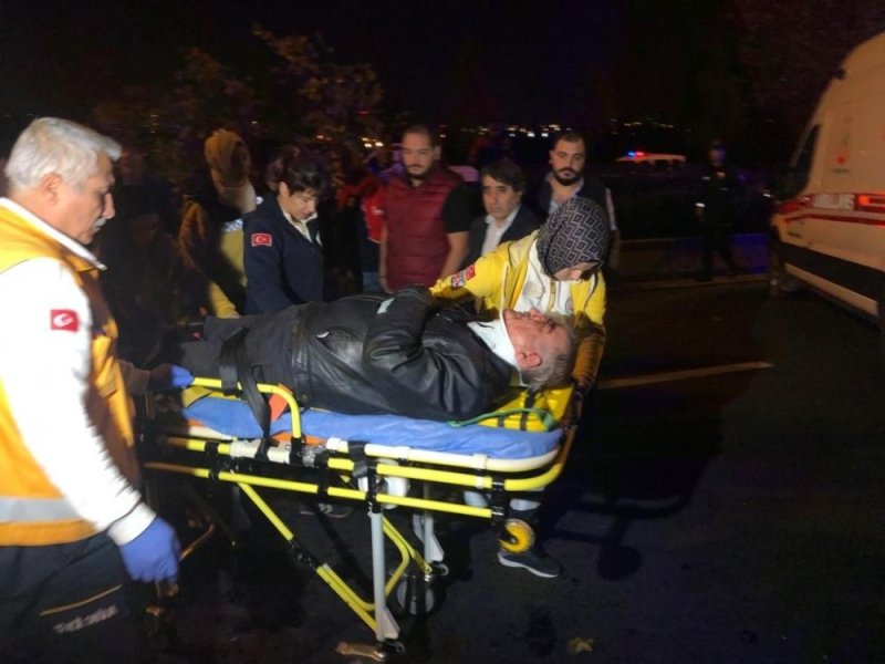 Başkent’te Refüje Çarpan Araç Karşı Yola Uçtu: 1 Yaralı