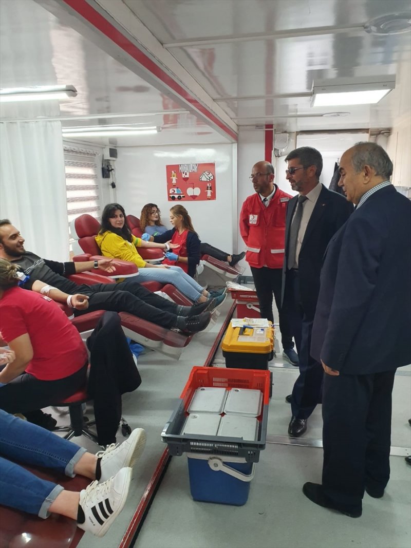Kmü Kazımkarabekir Meslek Yüksekokulu'nda Kan Bağışı Kampanyası