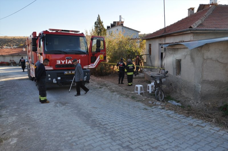 Konya'da Yanan Evdeki Kişi Öldü