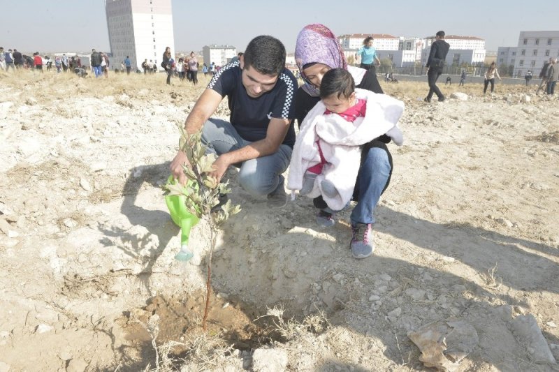 Rektör Akgül, ‘Geleceği Nefes” Kampanyası İçin Fidan Dikti