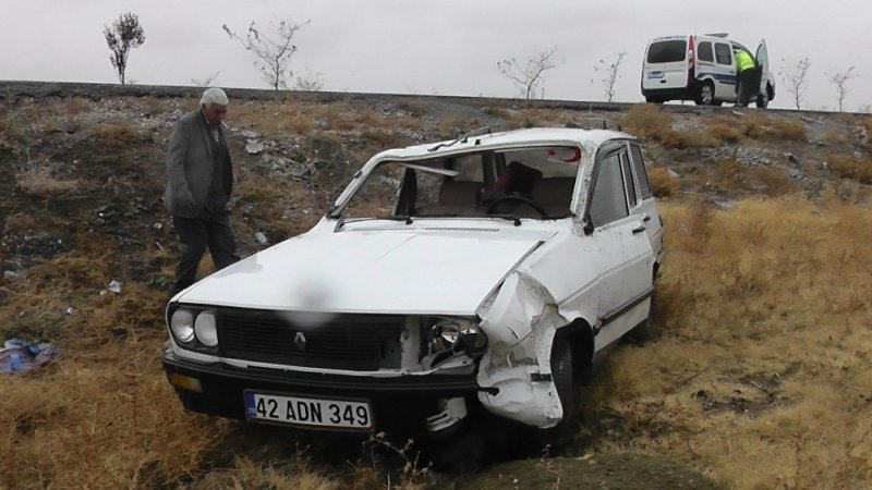 Köpeğe Çarpan Otomobil Şarampole Yuvarlandı: 4 Yaralı