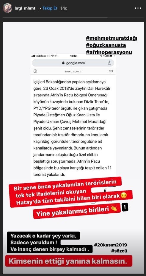 Şehidin Eşi Birgül Muratdağı: "Kimsenin Ettiği Yanına Kalmasın"