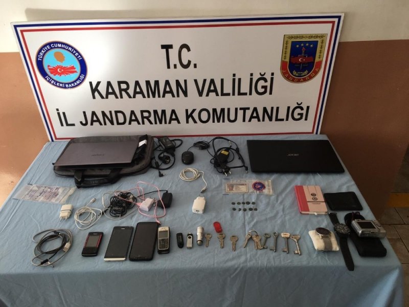 Karaman'da Okulda Hırsızlık Güvenlik Kamerasında