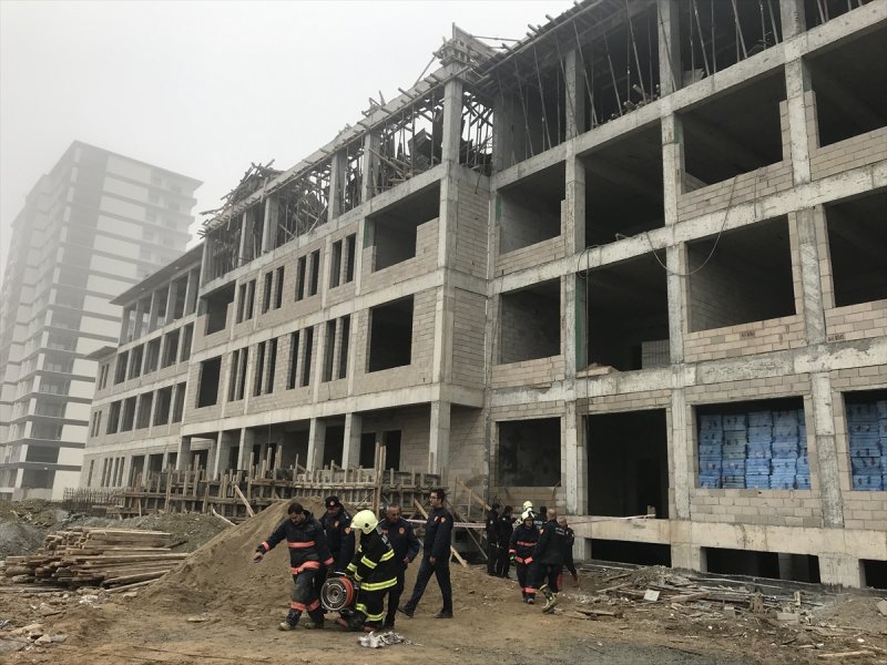 Başkentte Okul İnşaatında İskele Çöktü: 1 Ölü, 1 Yaralı