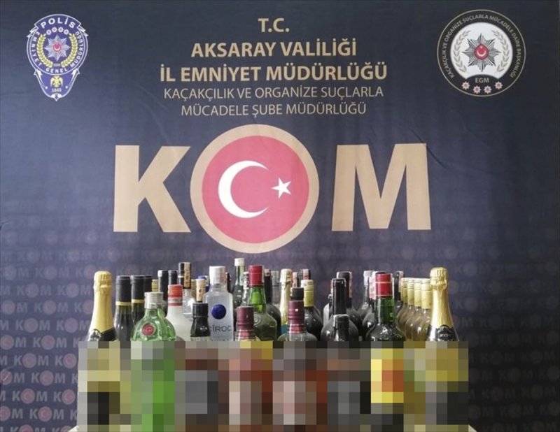 Aksaray'da Sahte İçki Operasyonunda 2 Şüpheli Yakalandı