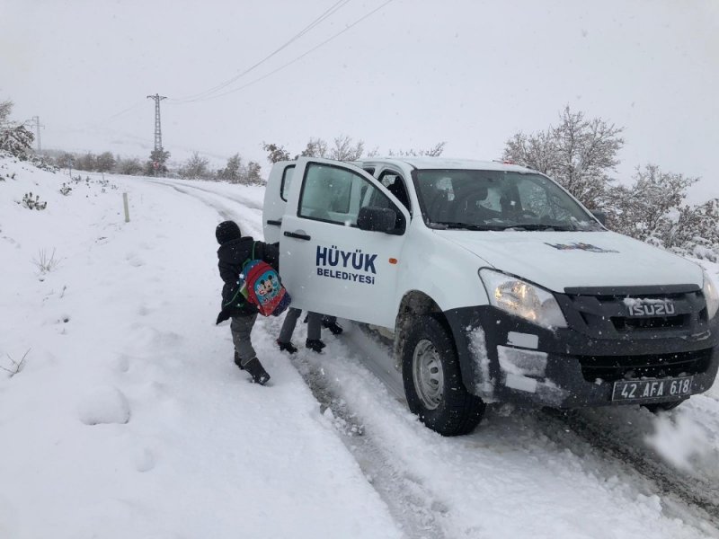 Konya'da Öğrenciler Mahsur Kaldı