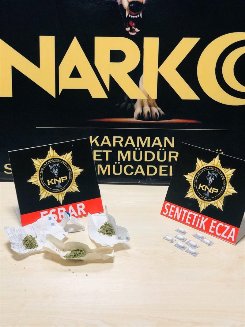 Karaman'da Uyuşturucu Ticareti Zanlısı 3 Kişi Tutuklandı