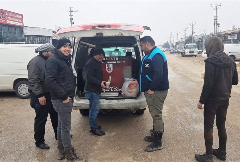 Karaman Belediyesinden Esnafa Sıcak Çorba