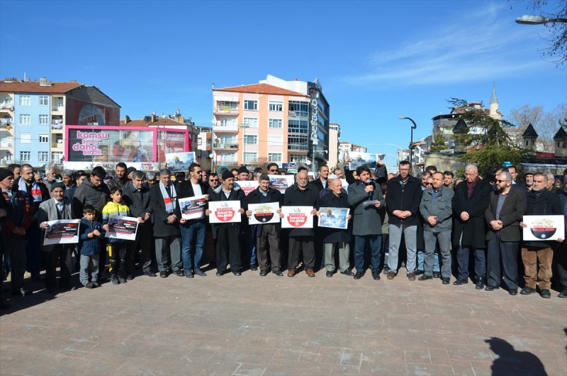 Karaman'da ABD'nin Sözde Ortadoğu Barış Planı Protesto Edildi