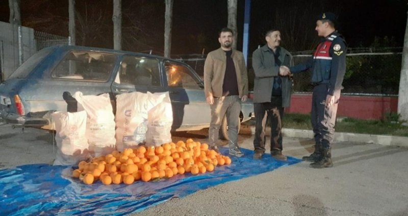 Mersinde Portakal Hırsızları Yakalandı