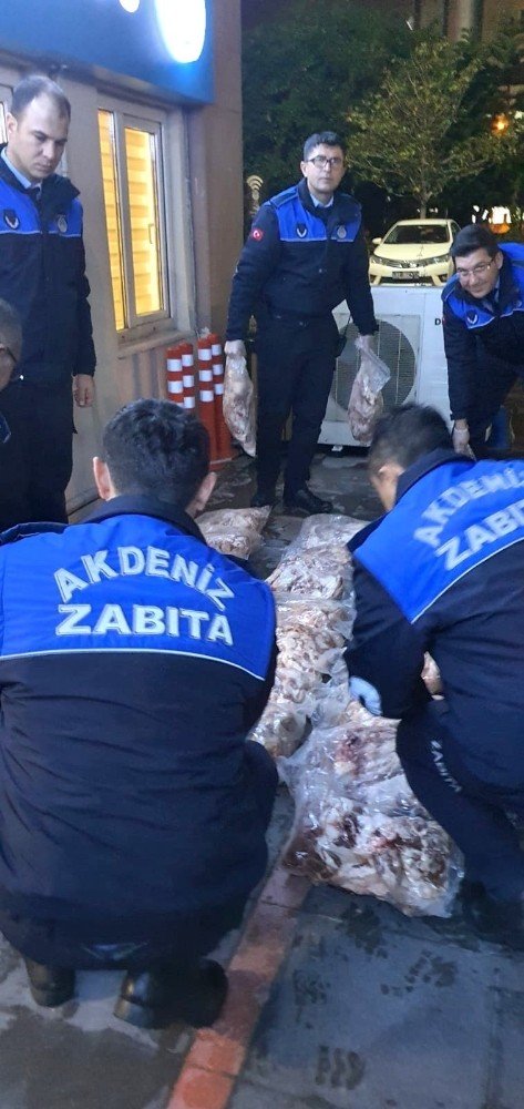 Mersin’de 170 Kilogram Kokmuş Et Ele Geçirildi