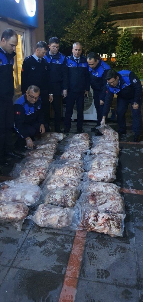 Mersin’de 170 Kilogram Kokmuş Et Ele Geçirildi