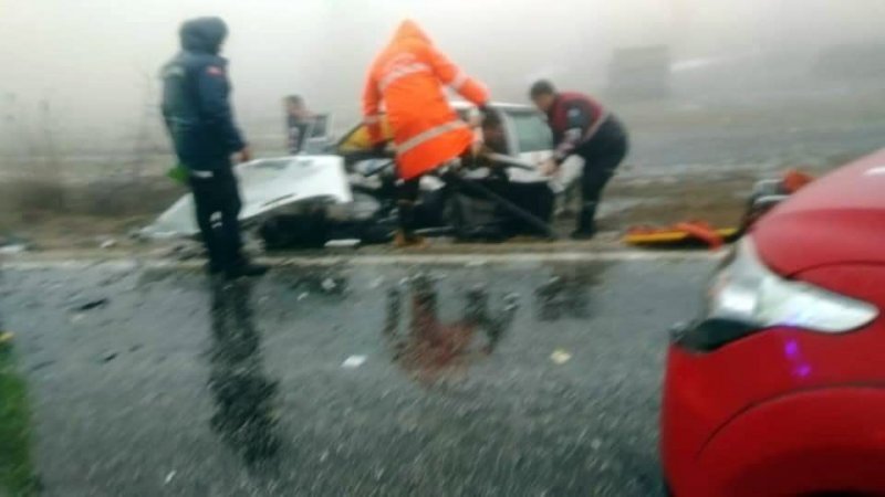 Sis Kaza Getirdi: 4 Yaralı