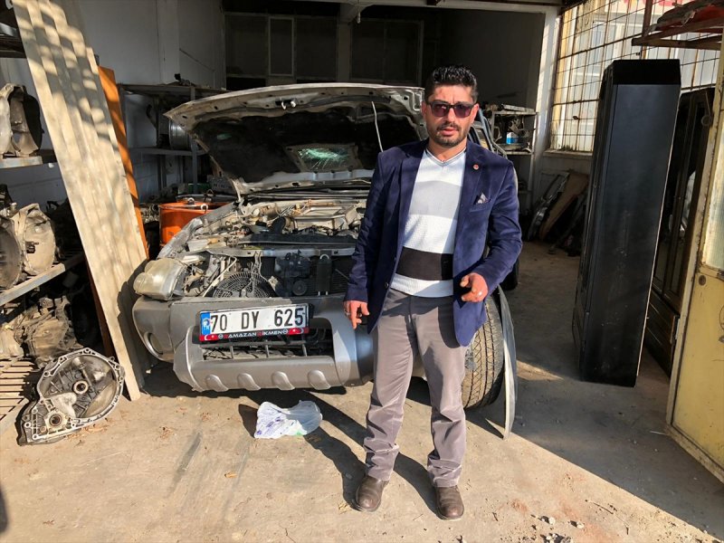 Karaman'da Vatandaş Canlı Yayınında Kazasını Çekti