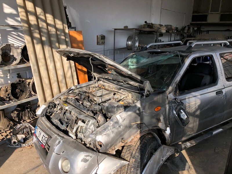 Karaman'da Vatandaş Canlı Yayınında Kazasını Çekti