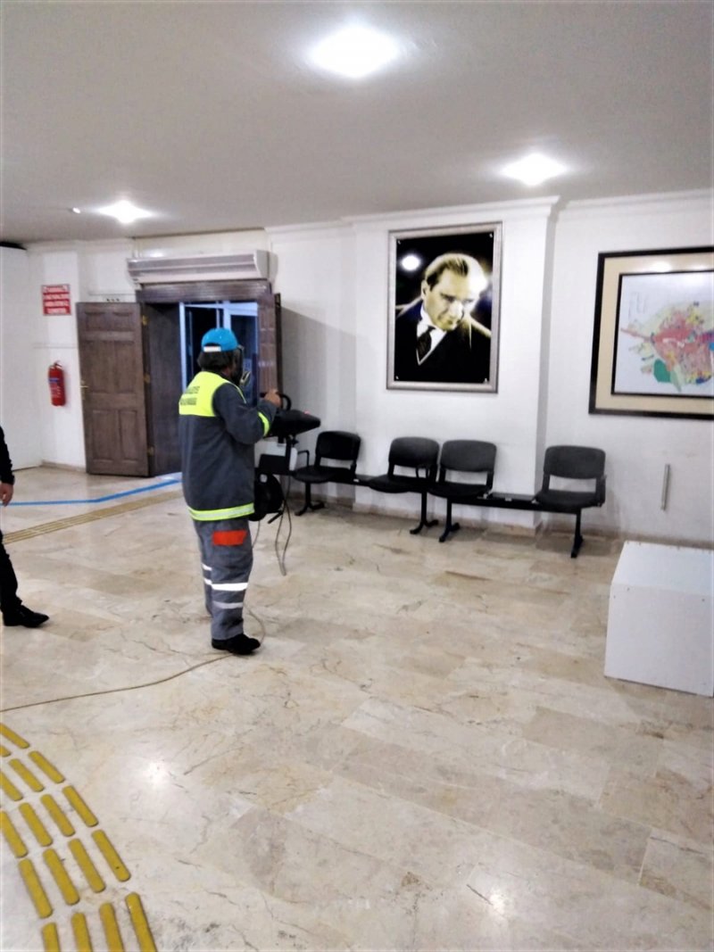 Karaman'da Dezenfeksiyon Çalışmaları Sürüyor