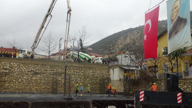 Kazancı Kültür Merkezinin Temeli Atıldı