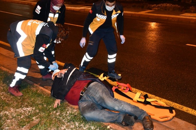 Aksaray'da Yaşlı Adam Darp Edildi