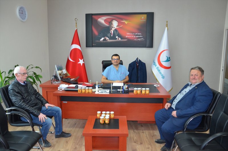 Karaman'da Sağlık Çalışanlarına Polen Desteği