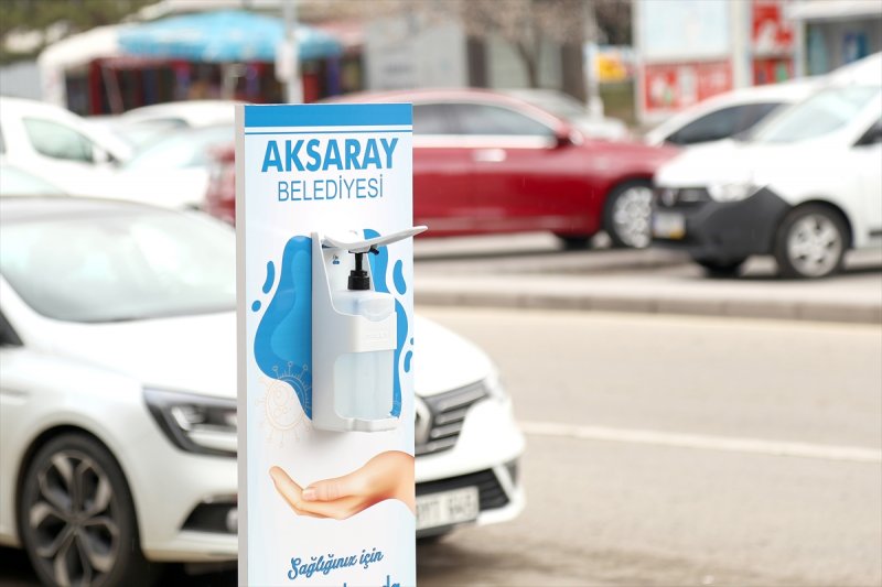 Aksaray'da Yeni Tip Koronavirüse Karşı Dezenfeksiyon Sürüyor