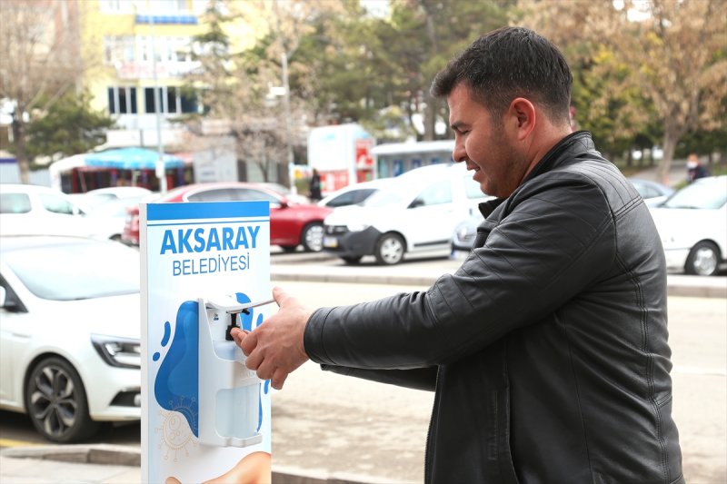 Aksaray'da Yeni Tip Koronavirüse Karşı Dezenfeksiyon Sürüyor