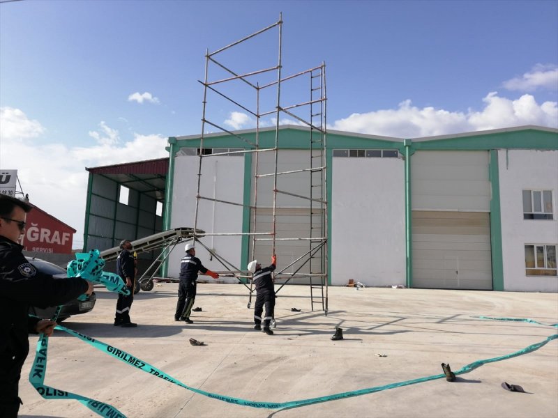 Konya'da Elektrik Akımına Kapılan 3 İşçi Yaralandı