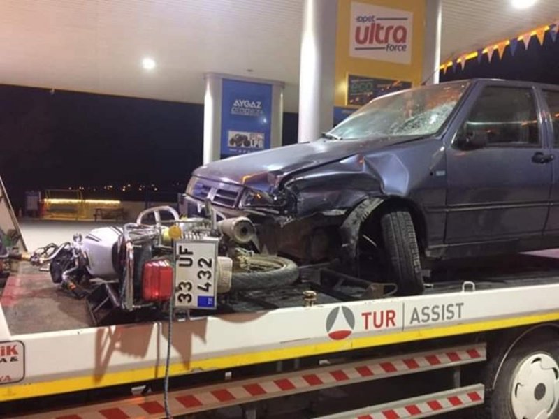 Mut'ta Trafik Kazası: 1 Ölü, 1 Yaralı