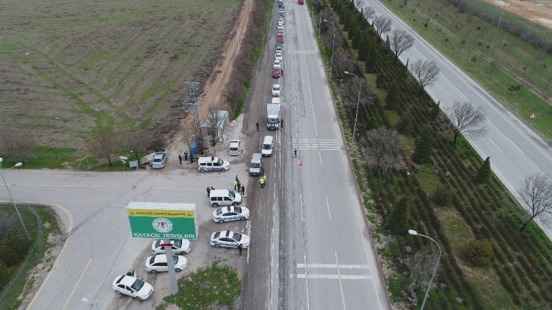 Konya’da Trafik Kontrol Noktalarında Denetimler Sürüyor