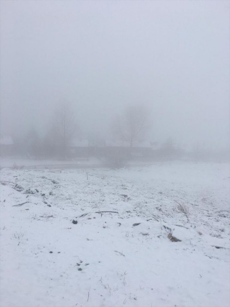 Antalya'da Saklıkent Kayak Merkezi'ne Kar Yağdı