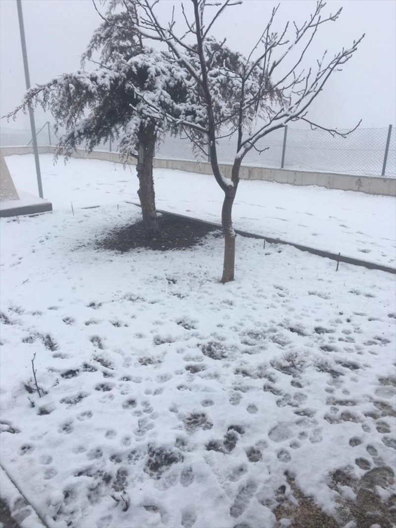 Antalya'da Saklıkent Kayak Merkezi'ne Kar Yağdı