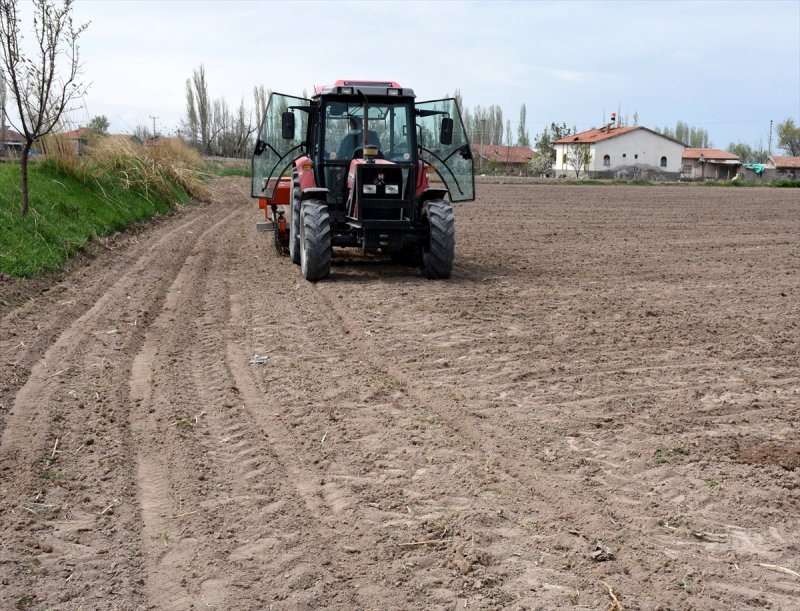 Aksaraylı Çiftçiler, Kovid-19'a Rağmen Ekimi Sürdürüyor